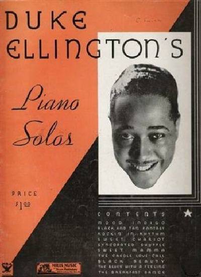 sheet music book cover Duke Ellington's Piano Solos