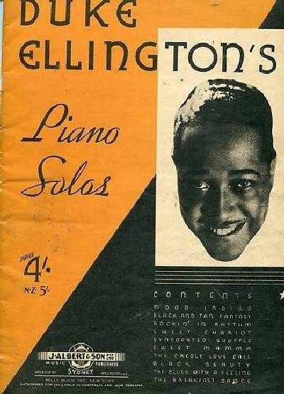 sheet music book cover Duke Ellington's Piano Solos