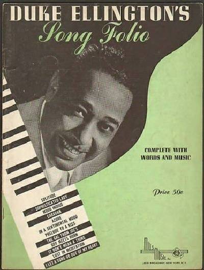 sheet music book cover Duke Ellington's Song Folio