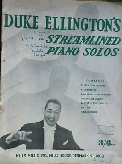 sheet music book cover Duke Ellington's Streamlined Piano Solos