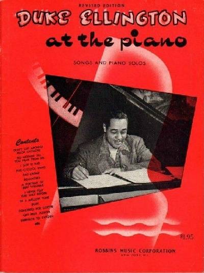 sheet music book cover Duke Ellington at the Piano
