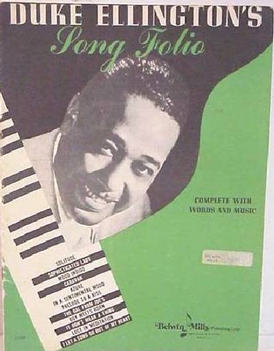 sheet music book cover Duke Ellington's Song Folio