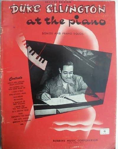 sheet music book cover Duke Ellington at the Piano
