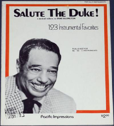 sheet music book cover Salute The Duke