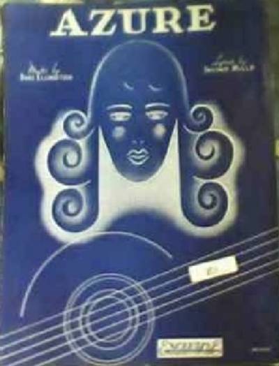 sheet music cover Azure