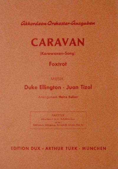 sheet music cover Caravan