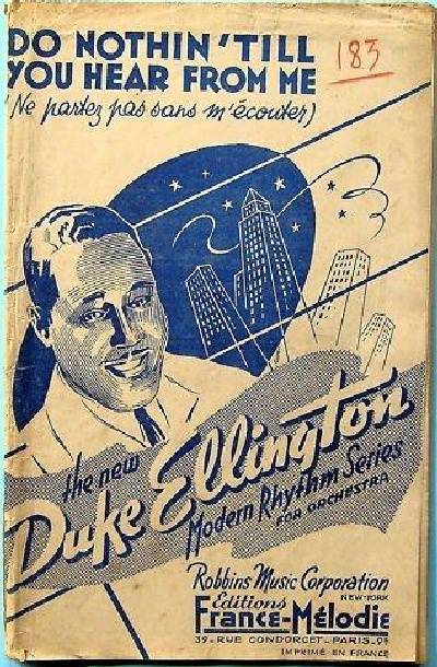sheet music cover Do Nothin' Till You Hear From Me