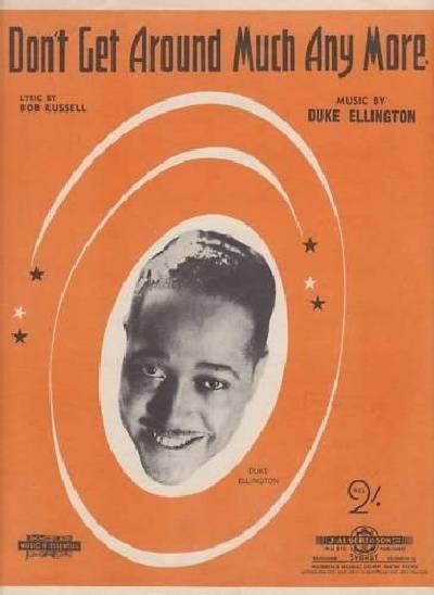 sheet music cover Don't Get Around Much Anymore