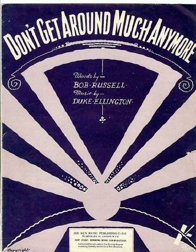 sheet music cover Don't Get Around Much Anymore