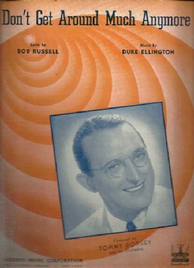 sheet music cover Don't Get Around Much Anymore