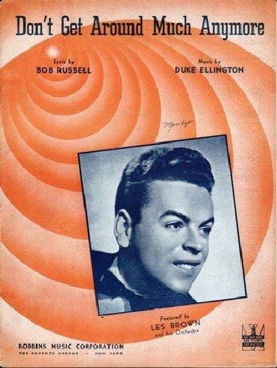 sheet music cover Don't Get Around Much Anymore