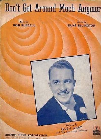 sheet music cover Don't Get Around Much Anymore