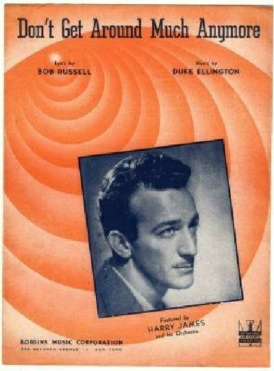 sheet music cover Don't Get Around Much Anymore