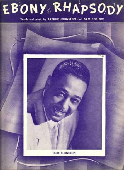 sheet music cover Ebony Rhapsody