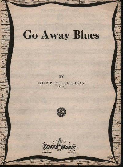 sheet music cover Go Away Blues