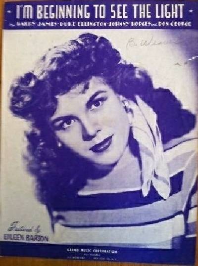 sheet music cover I'm Beginning To See the Light
