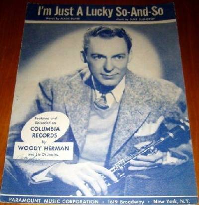 sheet music cover I'm Just a Lucky So-and-so