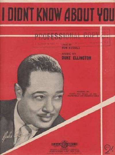 sheet music cover I Didn't Know About You