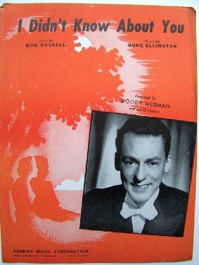 sheet music cover I Didn't Know About You