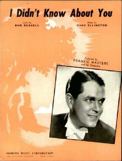 sheet music cover I Didn't Know About You