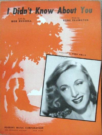 sheet music cover I Didn't Know About You