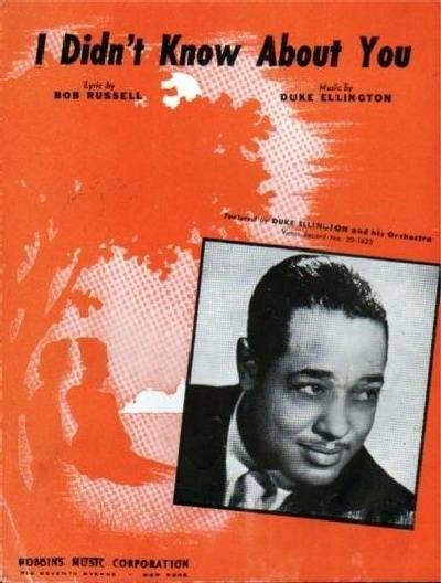 sheet music cover I Didn't Know About You