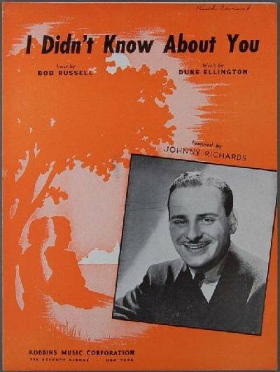 sheet music cover I Didn't Know About You