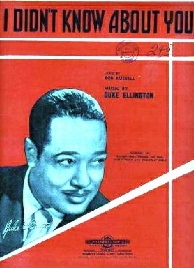 sheet music cover I Didn't Know About You