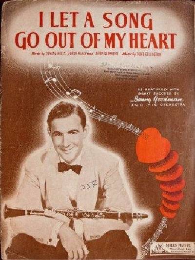sheet music cover I Let a Song Go Out of My Heart