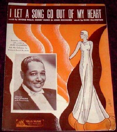 sheet music cover I Let a Song Go Out of My Heart