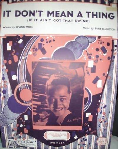 sheet music cover It Don't Mean A Thing
