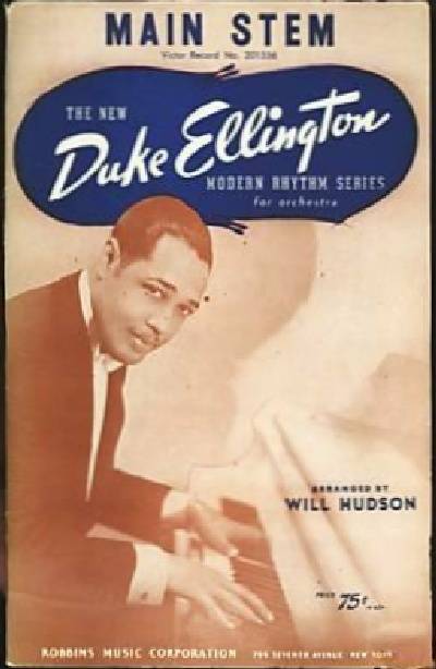 sheet music cover Main Stem