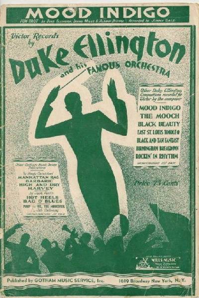 sheet music cover Mood Indigo