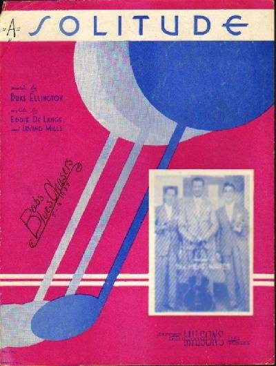 sheet music cover Solitude