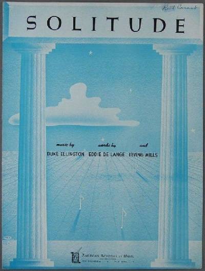 sheet music cover Solitude