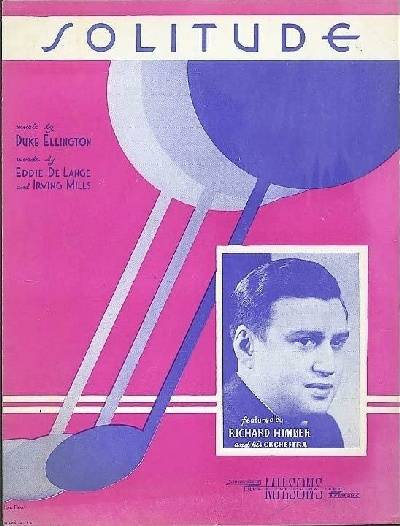 sheet music cover Solitude