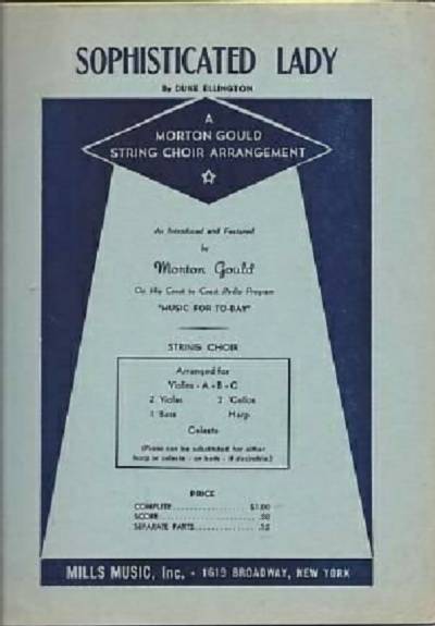 sheet music cover Sophisticated Lady