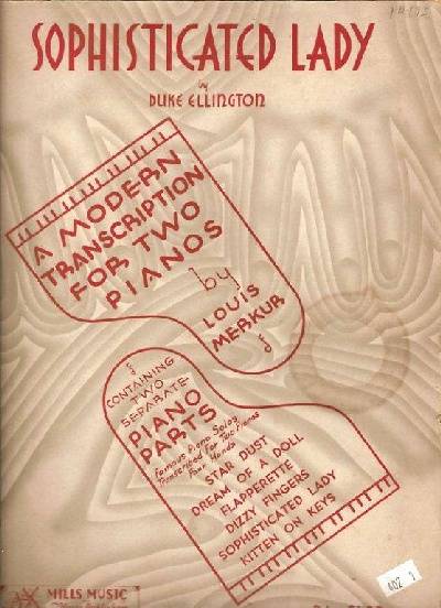 sheet music cover Sophisticated Lady