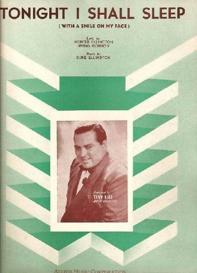 sheet music cover Tonight I Shall Sleep (With A Smile On My Face)